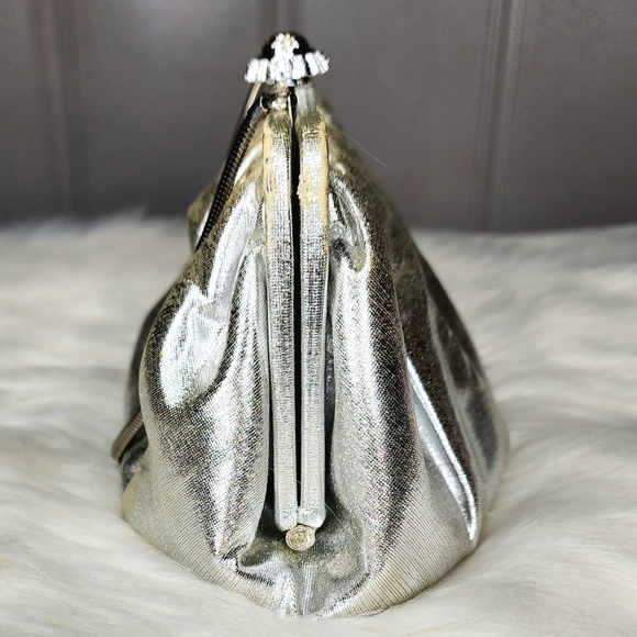 Vintage Faye Mell Design Silver Evening Bag - Picture 5 of 10
